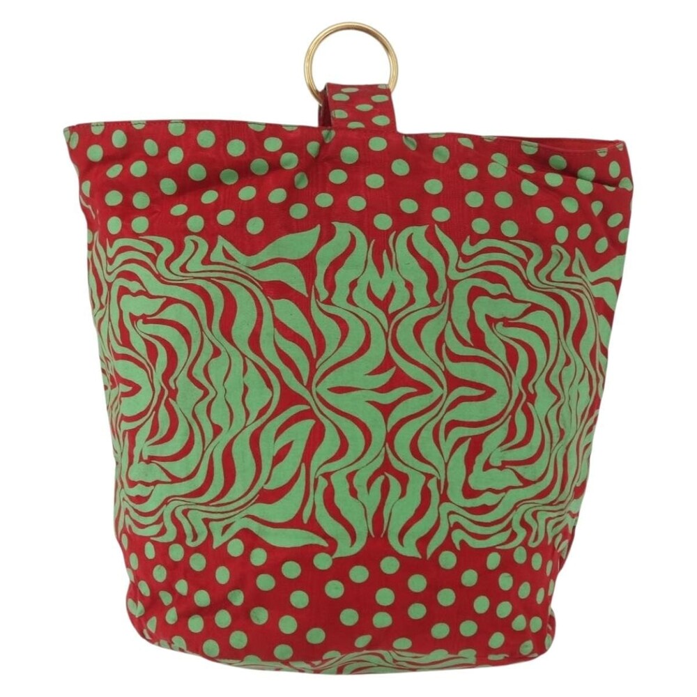 Gianni Versace Nylon Shoulder Bag Red